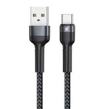 REMAX Jany Alloy USB-A - USB-C kábel 2.4A 1m fekete (RC-124a black) (RC-124a black) kábel és adapter