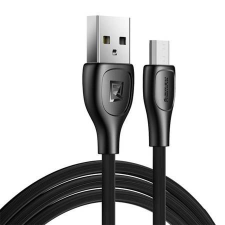 REMAX Lesu Pro USB-A - MicroUSB kábel 2.1A 1m fekete (RC-160m Black) kábel és adapter
