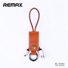 REMAX RC-034m barna micro usb adatkábel kulcstartó kábel és adapter