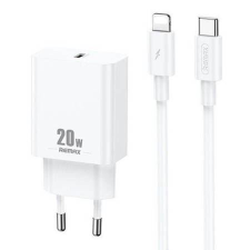 REMAX USB-C 20W hálózati töltő + Lightning kábel fehér (RP-U5) (RP-U5) mobiltelefon kellék