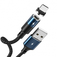 REMAX Zigie mágneses kábel USB / Micro USB 3A 1.2m, fekete kábel és adapter