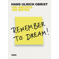  Remember to Dream! – Hans Ulrich Obrist idegen nyelvű könyv
