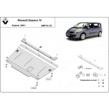  Renault Espace IV, 2001-2018 - Motorvédő lemez autóalkatrész