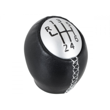  Renault Fluence sebességváltó gomb 6 SEBESSÉGES FEKETE BŐR + EZÜST váltógomb