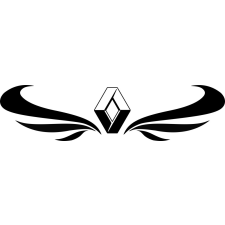 Renault front matrica,szélvédő alá autó dekoráció