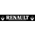 Renault szélvédőmatrica 118cmx17cm,fehér