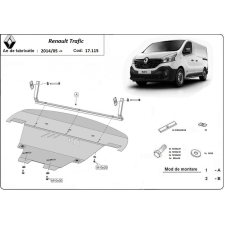  Renault Trafic, 2014-2018 - Motorvédő lemez autóponyva