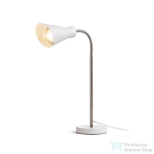 Rendl ANIKA asztali lámpa matt fehér matt nikkel 230V E27 40W R13905 világítás