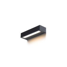 Rendl ASTER 25 fali lámpa fekete tej akril 230V LED 2x6W IP65 3000K kültéri világítás