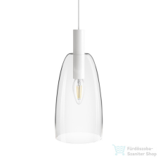 Rendl BELLINI L E14 függő lámpa fehér tiszta üveg 230V E14 15W R13658 világítás