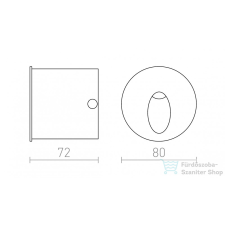 Rendl ELICA R süllyesztett lámpa szálcsiszolt alumínium 230V LED 3W IP54 3000K R12528 világítás