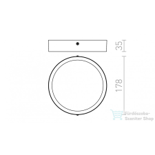 Rendl HUE R 17 mennyezeti lámpa matt nikkel 230V LED 18W 3000K R12798 világítás
