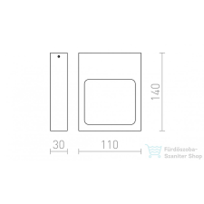 Rendl LEA fali lámpa fehér 230V LED 6W 3000K R12587 világítás