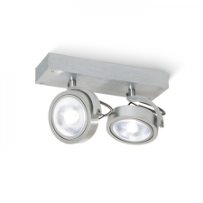 Rendl Light KELLY II fali lámpa szálcsiszolt alumínium 230V/12V G53 2x50W világítás