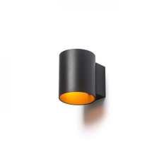 Rendl Light TUBA W fali lámpa matt fekete/aranysárga 230V G9 33W világítás