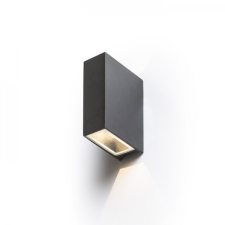 Rendl Light UKKO fali lámpa fekete 230V LED 2x3W 55° IP54 3000K kültéri világítás