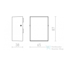 Rendl PEKKO fali lámpa fehér 230V LED 3W 67° IP54 3000K R12552 világítás