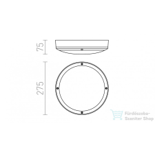 Rendl SONNY mennyezeti lámpa antracitszürke 230V E27 2x18W IP54 R10382 világítás