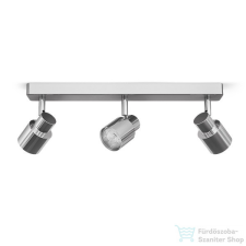 Rendl VALTO III felületre szerelhető króm 230V GU10 LED 3x5W IP44 R13704 világítás