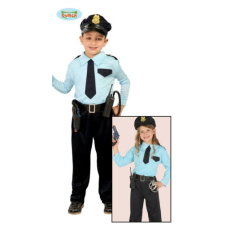 Rendőr járőr halloween farsangi jelmez szett - gyerek (méret: XL) jelmez