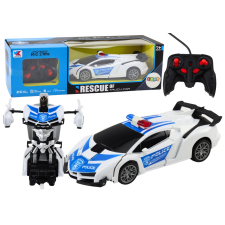  Rendőrautó R/C 2 az 1-ben Robot távirányítós modell