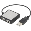 Renkforce 4 portos USB 2.0 hub, ezüst, Renkforce (RF-4840290)
