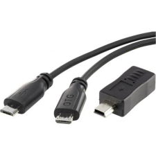 Renkforce OTG kábel készlet, mikro USB kábel, 0,15 m + mini B adapter Conrad SuperSoft OTG (RF-3585876) kábel és adapter