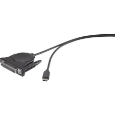 Renkforce Párhuzamos Csatlakozókábel [1x USB-C™ dugó - 1x D-SUB alj, 25 pólusú] 1.80 m Fekete kábel és adapter