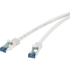 Renkforce RJ45-ös patch kábel, hálózati LAN kábel, tűzálló, CAT 6A S/FTP [1x RJ45 dugó - 1x RJ45 dugó] 1 m szürke, Renkforce (RF-4145283) kábel és adapter