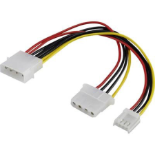 Renkforce Számítógép tápkábel hosszabbító(IDE tápdugó, 4 pólus - IDE tápcsatlakozó alj, 4 pólus/Floppy tápcsatlakozó alj)Renkforce kábel és adapter
