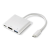 Renkforce USB 3.0-USB 2.0 kombinált hub Fehér (RF-4366444)