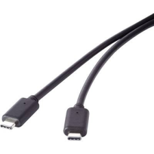 Renkforce USB 3.2 (Gen 2x2) Csatlakozókábel [1x USB-C™ dugó - 1x USB-C™ dugó] 0.50 m Fekete kábel és adapter