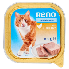  Reno Alutálkás teljes értékű macskaeledel felnőtt macskák számára baromfival 100 g macskaeledel