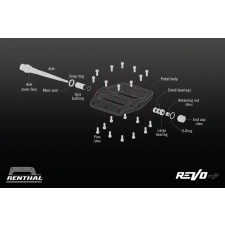 RENTHAL CYCLE revo pds02 tengelyek RENTHAL CYCLE Bicikli alkatrészek Kerékpár alkatrészek Kerékpár pedálok pedál