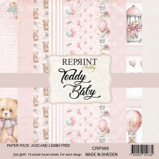 Reprint Papírkészlet - 12&quot; (30 cm) - Teddy Baby - Reprint Paper Pack (10 ív) decoupage papír