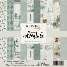 Reprint Papírkészlet - 8&quot; (20 cm) - Adventure - Reprint Paper Pack (15 ív) decoupage papír