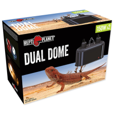 Repti Planet Dual dome | Dupla fém lámpabúra - 2x150 W világítás