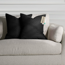  RESTILO díszpárnahuzat SOFTA szín fekete dombornyomott anyag mikroszálas 50x70 lakástextília