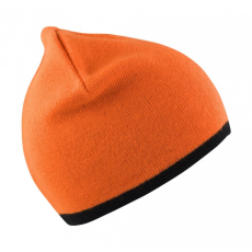 Result Caps Férfi kötött sapka Result Caps Reversible Fashion Fit Hat Egy méret, Világos narancssárga/Fekete
