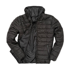 Result Férfi Kabát Kapucnis Hosszú ujjú Result Padded Jacket -L, Fekete férfi kabát, dzseki