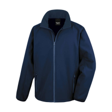 Result Férfi Softshell Hosszú ujjú Result Printable Softshell Jacket - XL, Sötétkék (navy) férfi kabát, dzseki