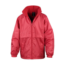 Result Gyerek Kabát Kapucnis Hosszú ujjú Result CORE Junior Microfleece Lined Jacket -XS (3-4), Piros