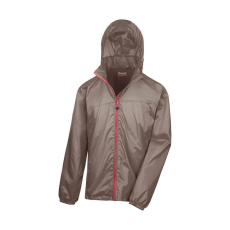 Result Uniszex Kabát Kapucnis Hosszú ujjú Result Hdi Quest Lightweight Stowable Jacket - S, Fennel/Rózsaszín