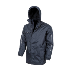 Result Uniszex Kabát Kapucnis Hosszú ujjú Result Printable 3-in-1 Transit Jacket -3XL, Sötétkék (navy)