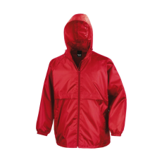 Result Uniszex Kabát Kapucnis Result Lightweight Jacket - XL, Piros
