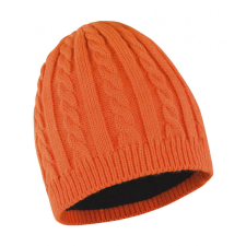 Result Uniszex téli sapka Result Mariner Knitted Hat Egy méret, Burnt Narancssárga/Fekete női sapka