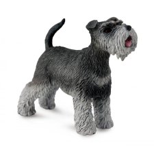 Részletes schnauzer figura játékfigura
