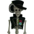 RETLUX RHW 017 Mexikói csontváz 40 cm Halloween Dekoráció