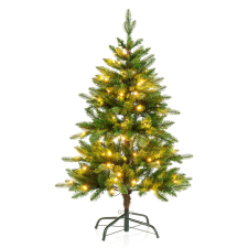 RETLUX RXL 294 150cm műanyag karácsonyfa beépített LED-es fényfüzérrel, 130 LED-del karácsonyfa izzósor