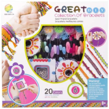 ReToys Készíts saját karkötőt nagy készlet fonalakkal és gyöngyökkel, 31005 kreatív és készségfejlesztő